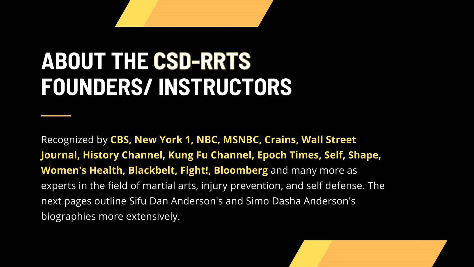 Corporate Self Defense - Rapid Response tactical safety program