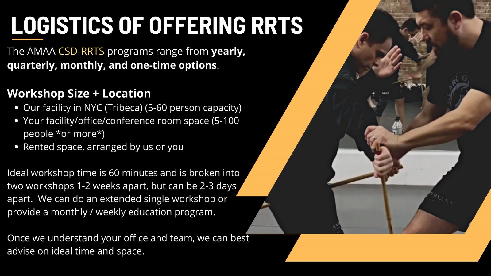 Corporate Self Defense - Rapid Response tactical safety program